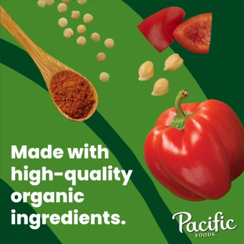 Pacific Foods Organic Spicy Harissa Lentil Soup Plant Based Perspective: back