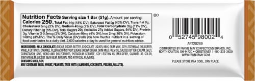 Fannie May® Caramel Milk Chocolate Bar Perspective: back