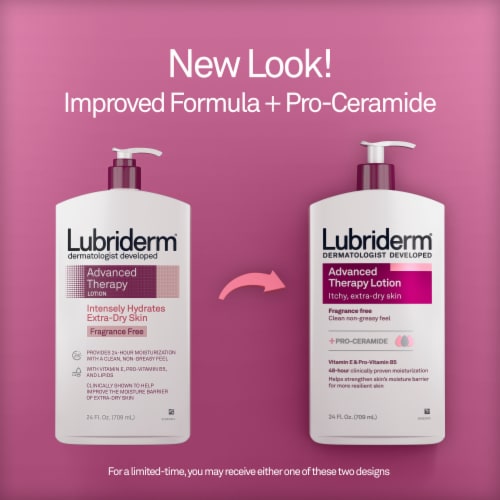 Lubriderm® Advanced Therapy Hydrating Lotion Perspective: back