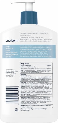 Lubriderm® SPF 15 Daily Moisture Lotion Perspective: back