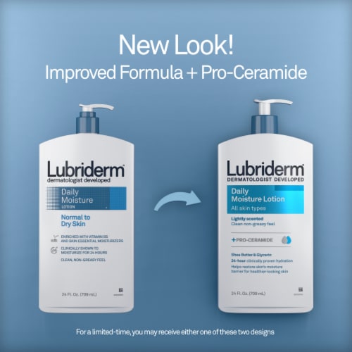 Lubriderm Daily Moisture Lotion Perspective: back