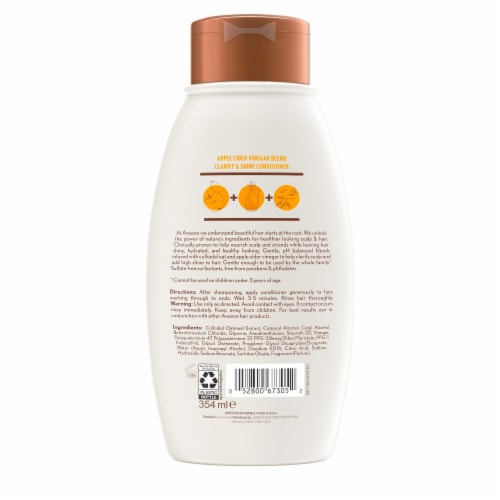 Aveeno® Apple Cider Vinegar Blend Conditioner Perspective: back