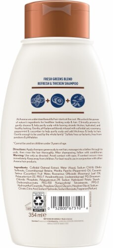 Aveeno® Scalp Soothing Fresh Greens Blend Shampoo Perspective: back