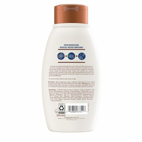 Aveeno® Scalp Soothing Fresh Greens Blend Conditioner Perspective: back