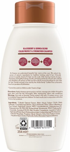 Aveeno® Blackberry Quinoa Protein Blend Shampoo Perspective: back