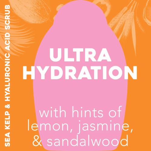 OGX® Hydration + Sea Kelp And Hyaluronic Acid Body Scrub & Wash Perspective: back