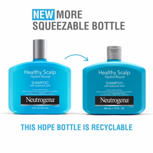 Neutrogena Moisturizing Healthy Scalp Hydro Boost Shampoo for Dry Hair and Scalp, Color-Safe Perspective: back