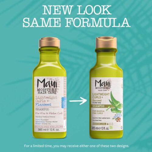 Maui Moisture Lightweight Curls + Flaxseed Shampoo Paraben Free Perspective: back