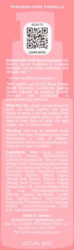 OGX® Bond Protein Repair Sealing Serum Perspective: back