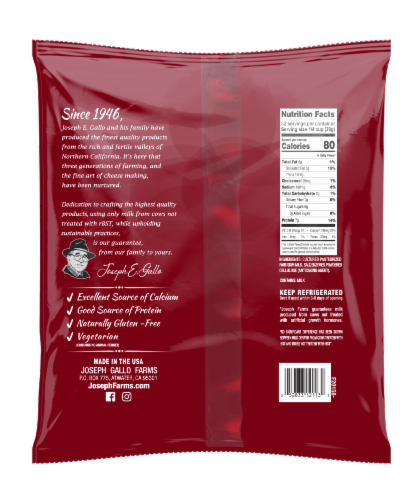 Joseph Farms® Queso Quesadilla Mexican Style Melting Cheese Shredded Perspective: back