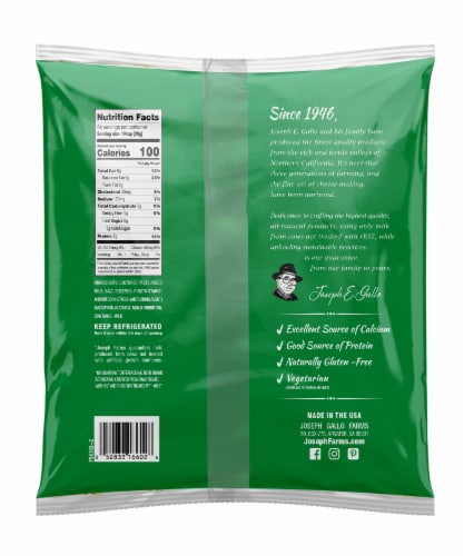 Joseph Farms Shredded Monterey Jack Cheese Perspective: back