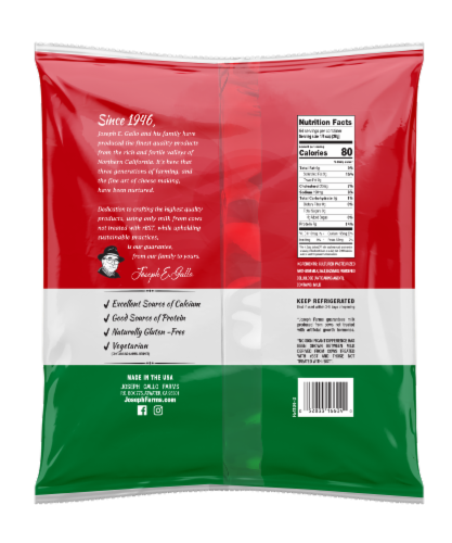 Joseph Farms® Mozzarella Shredded Cheese Perspective: back
