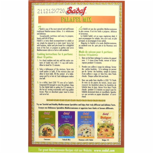 Sadaf Falafel Mix Perspective: back