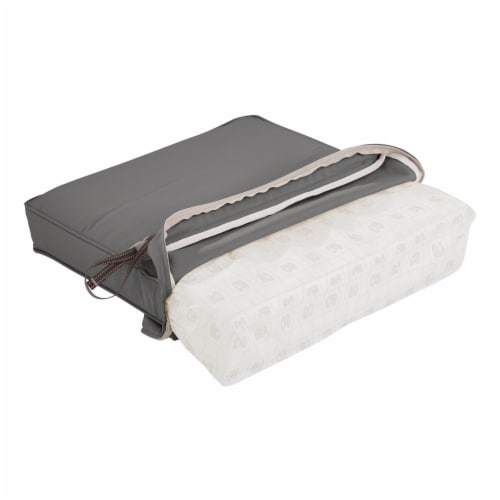 Classic Accessories 62-040-LCHARC-EC 4 x 23 x 22 in. Back Cushion Combo - Charcoal Perspective: back