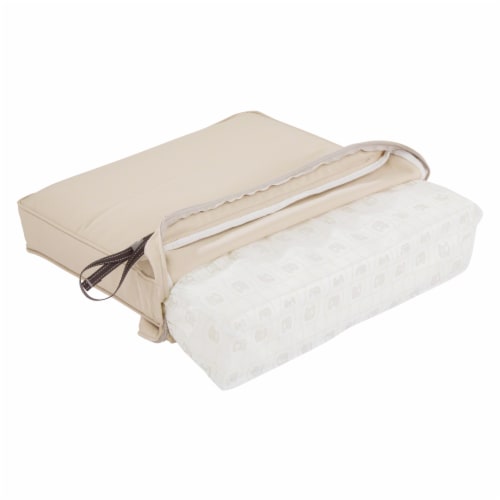 Classic Accessories 62-029-BEIGE-EC 3 x 80 x 26 in. Seat Cushion Combo - Beige Perspective: back