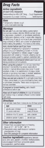 Safetussin® PM Night Time Cough Relief Syrup Perspective: back