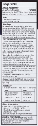 Safetussin® PM Night Time Cough Relief Syrup Perspective: back