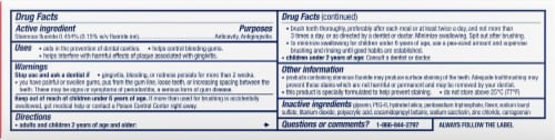 Parodontax Active Gum Repair Breath Freshener Toothpaste Perspective: back