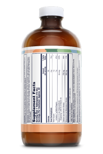 Lifetime® Bone Support Blueberry Syrup Dietary Supplement Perspective: back