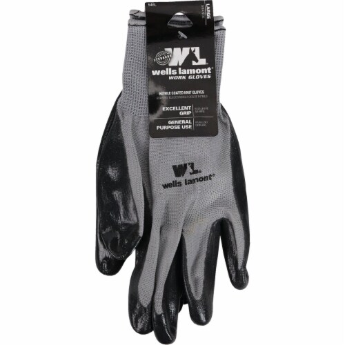 Wells Lamont Men s Nitrile Coated Knit Work Gloves L Harris Teeter