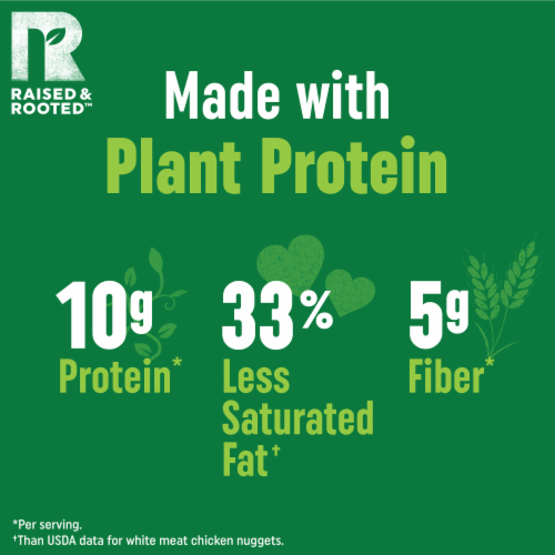 Raised & Rooted™ Plant Based Spicy Nuggets Perspective: back