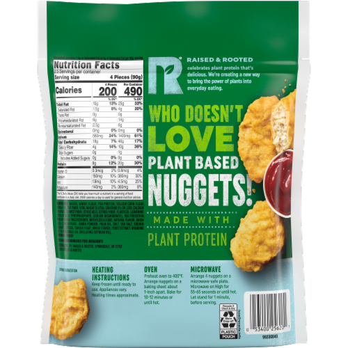 Raised & Rooted™ Plant Based Nuggets Perspective: back