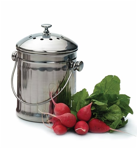 RSVP Compost Pail - Small - 1/2 Gallon Perspective: back