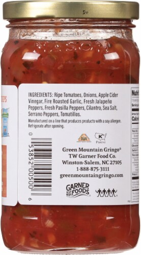 Green Mountain Gringo® Roasted Garlic Medium Salsa Perspective: back