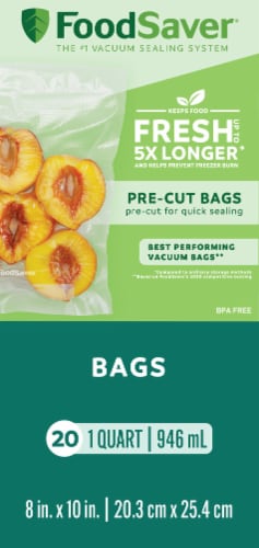 FoodSaver® Food Storage Bags Perspective: back