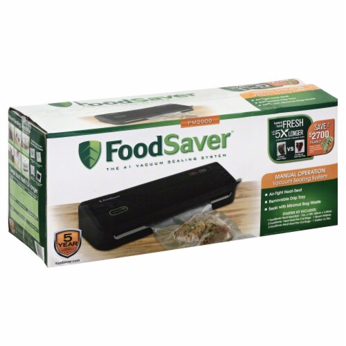 FoodSaver® Starter Chef Vacuum Sealer Kit - Black Perspective: back