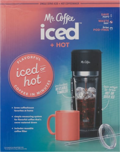 Mr. Coffee Iced Coffee Coffee Maker and Filter in Black