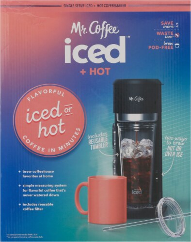 Mr. Coffee® Iced & Hot Single Serve Black Coffeemaker, 1 ct - Harris Teeter