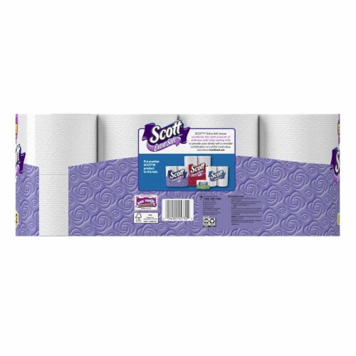 Scott Extra Soft Mega Roll Bath Tissue Perspective: back