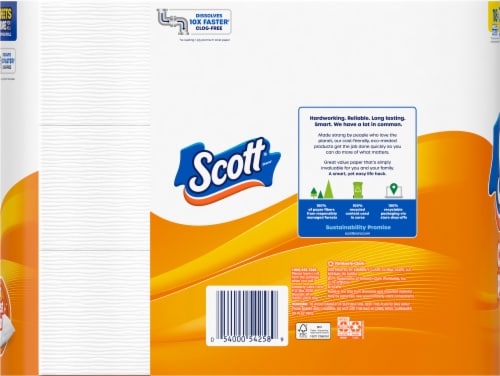 Scott® Comfort Plus Mega Roll Toilet Paper Perspective: back