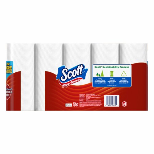Scott® Double Fast Absorbing Paper Towels Perspective: back