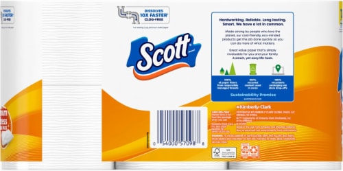 Scott® Comfort Plus™ Mega Roll Bath Tissue Perspective: back