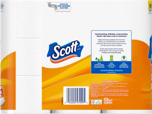 Scott® Comfort Plus™ Mega Roll Bath Tissue Perspective: back
