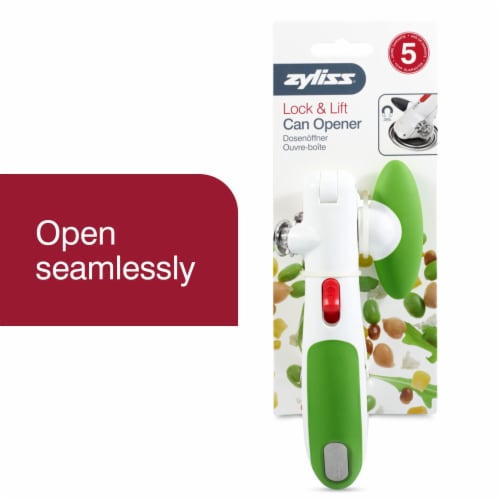 Zyliss Lock & Lift Can Opener - Green/White Perspective: back