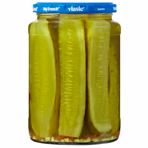Vlasic Keto Friendly Zesty Dill Pickle Spears Perspective: back