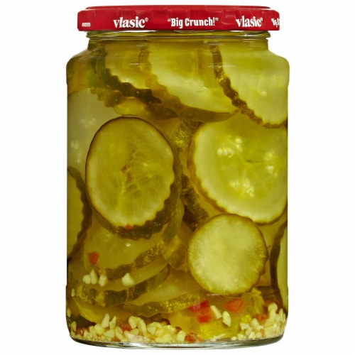 Vlasic Frank's Redhot Flavored Kosher Dill Chips Perspective: back