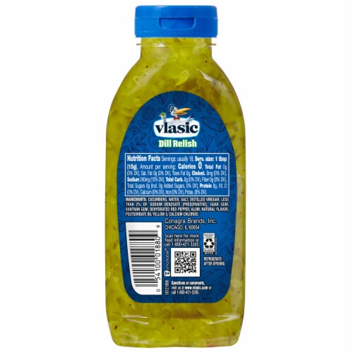 Vlasic Homestyle Dill Relish Keto Friendly Perspective: back