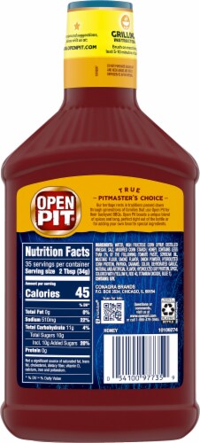 Open Pit® Honey Barbecue Sauce Perspective: back