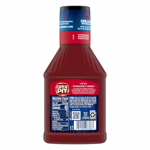 Open Pit Thick & Tangy Original Bbq Sauce Perspective: back