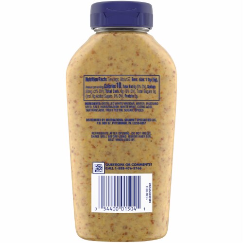 Grey Poupon Deli Mustard Perspective: back