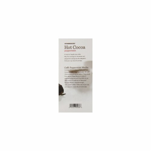Starbucks Cocoa Mix Peppermint 8ct Perspective: back