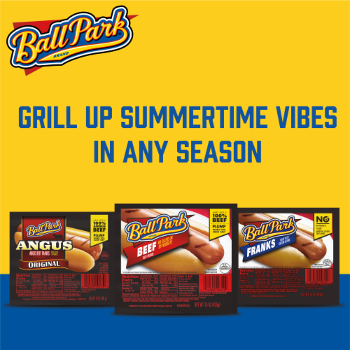 Ball Park™ Uncured Angus Beef Hot Dogs Perspective: back