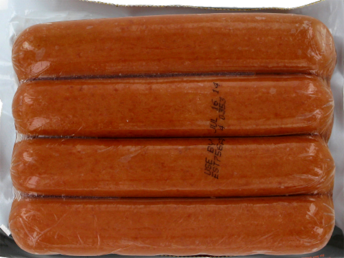 Ball Park Angus Beef Franks Perspective: back