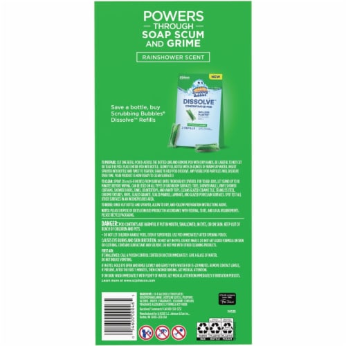 Scrubbing Bubbles® Dissolve™ Concentrated Pod Bathroom Cleaner Starter Kit Perspective: back