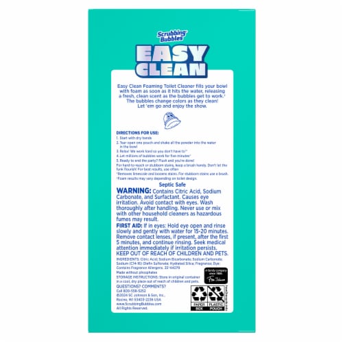 Scrubbing Bubbles Easy Clean Foaming Toilet Cleaner Perspective: back