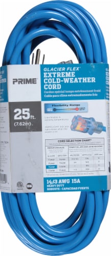 Prime® Glacier Flex® Extreme Cold-Weather Extension Cord - Blue Perspective: back